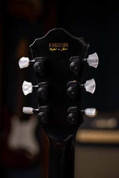1986 Ibanez George Benson GB-30 Semi Hollow Body Electric Guitar - Black