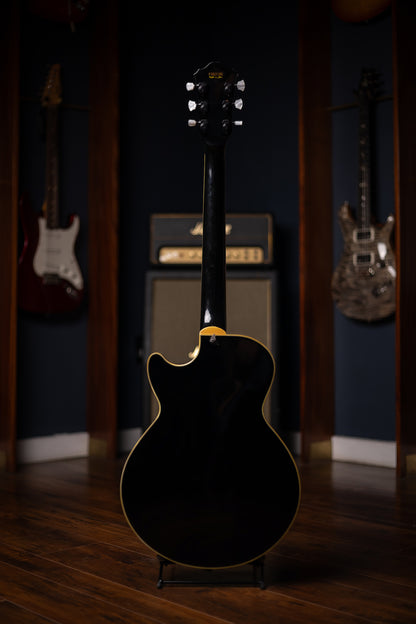 1986 Ibanez George Benson GB-30 Semi Hollow Body Electric Guitar - Black