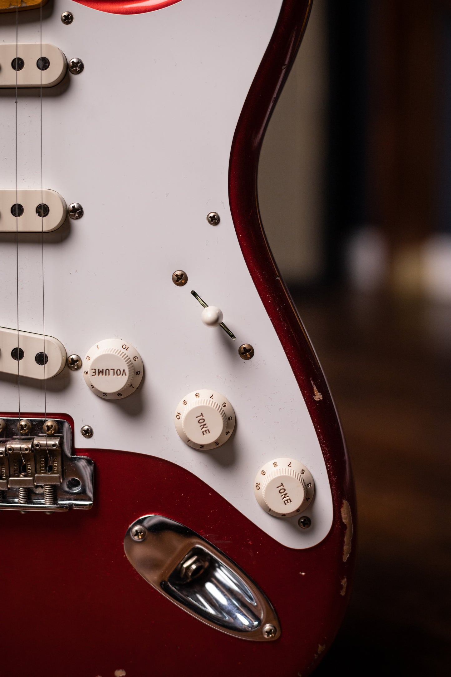 Used 2023 Fender Custom Shop '58 Stratocaster Relic Electric Guitar - Faded Aged Candy Apple Red
