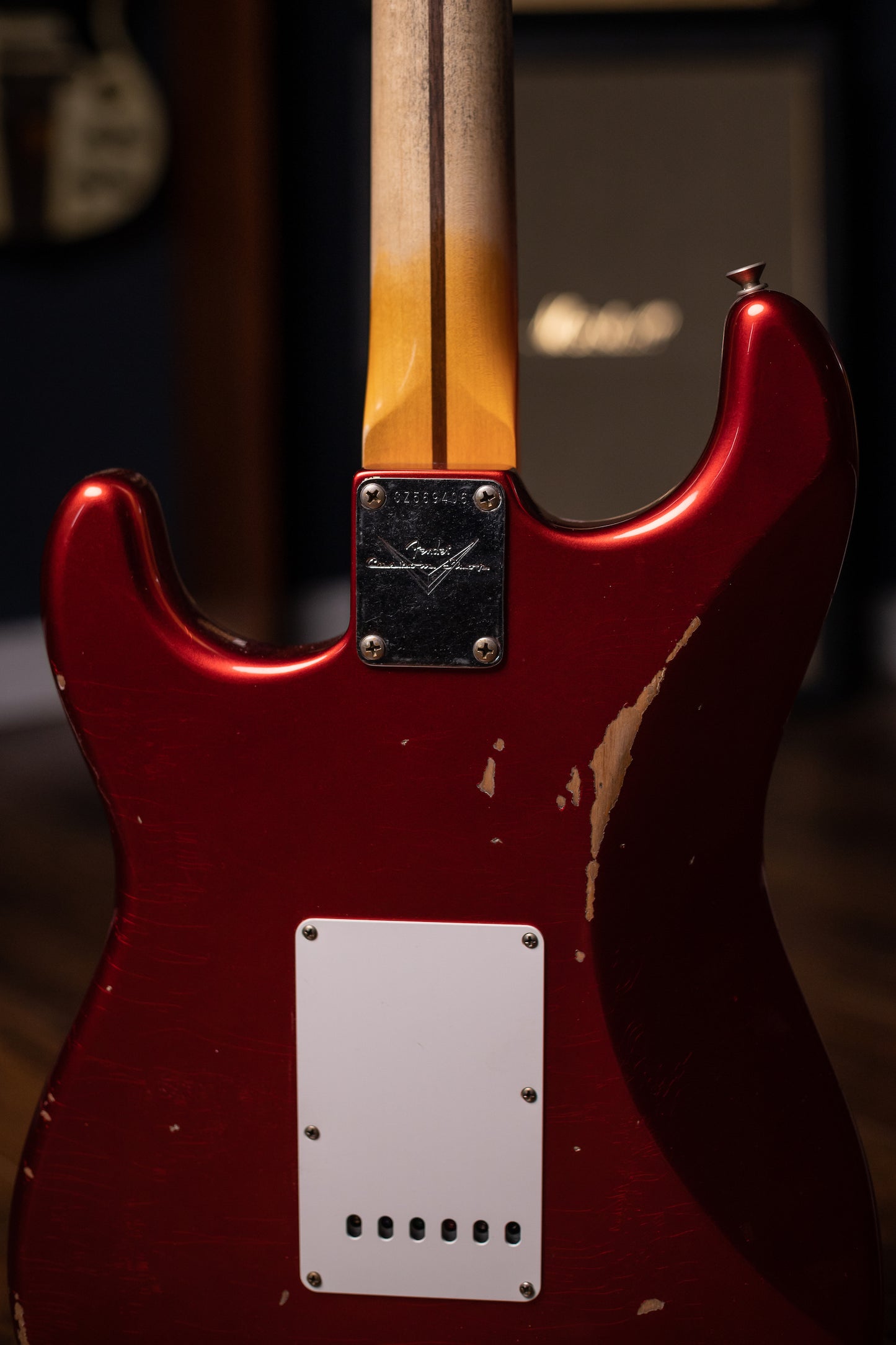 Used 2023 Fender Custom Shop '58 Stratocaster Relic Electric Guitar - Faded Aged Candy Apple Red