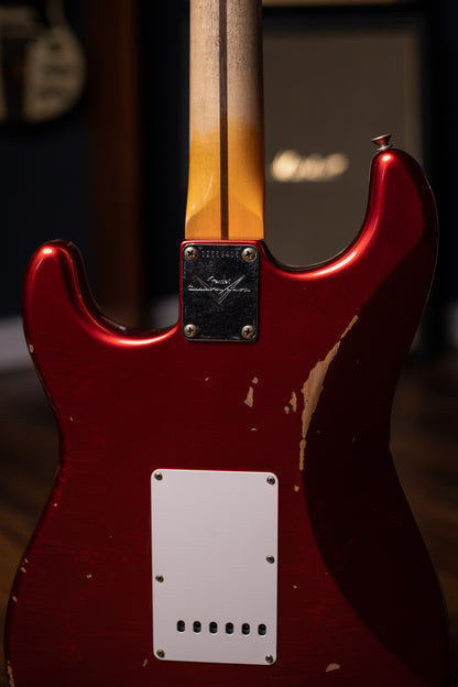 Used 2023 Fender Custom Shop '58 Stratocaster Relic Electric Guitar - Faded Aged Candy Apple Red