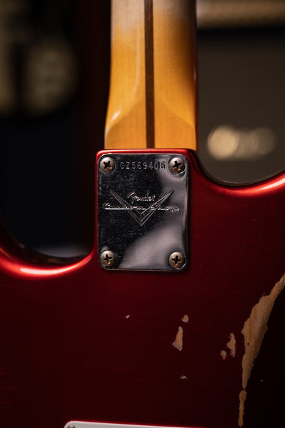 Used 2023 Fender Custom Shop '58 Stratocaster Relic Electric Guitar - Faded Aged Candy Apple Red