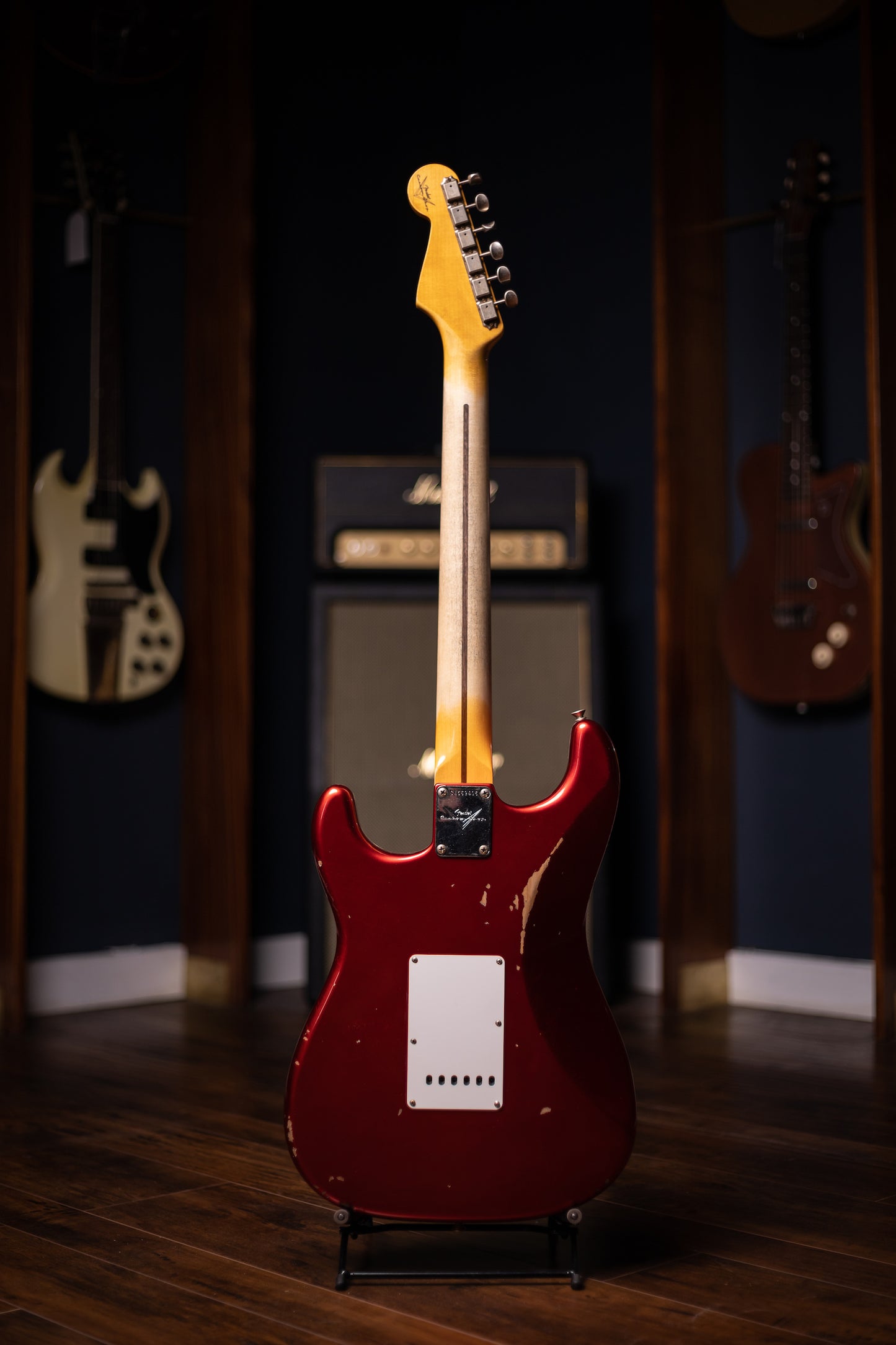 Used 2023 Fender Custom Shop '58 Stratocaster Relic Electric Guitar - Faded Aged Candy Apple Red