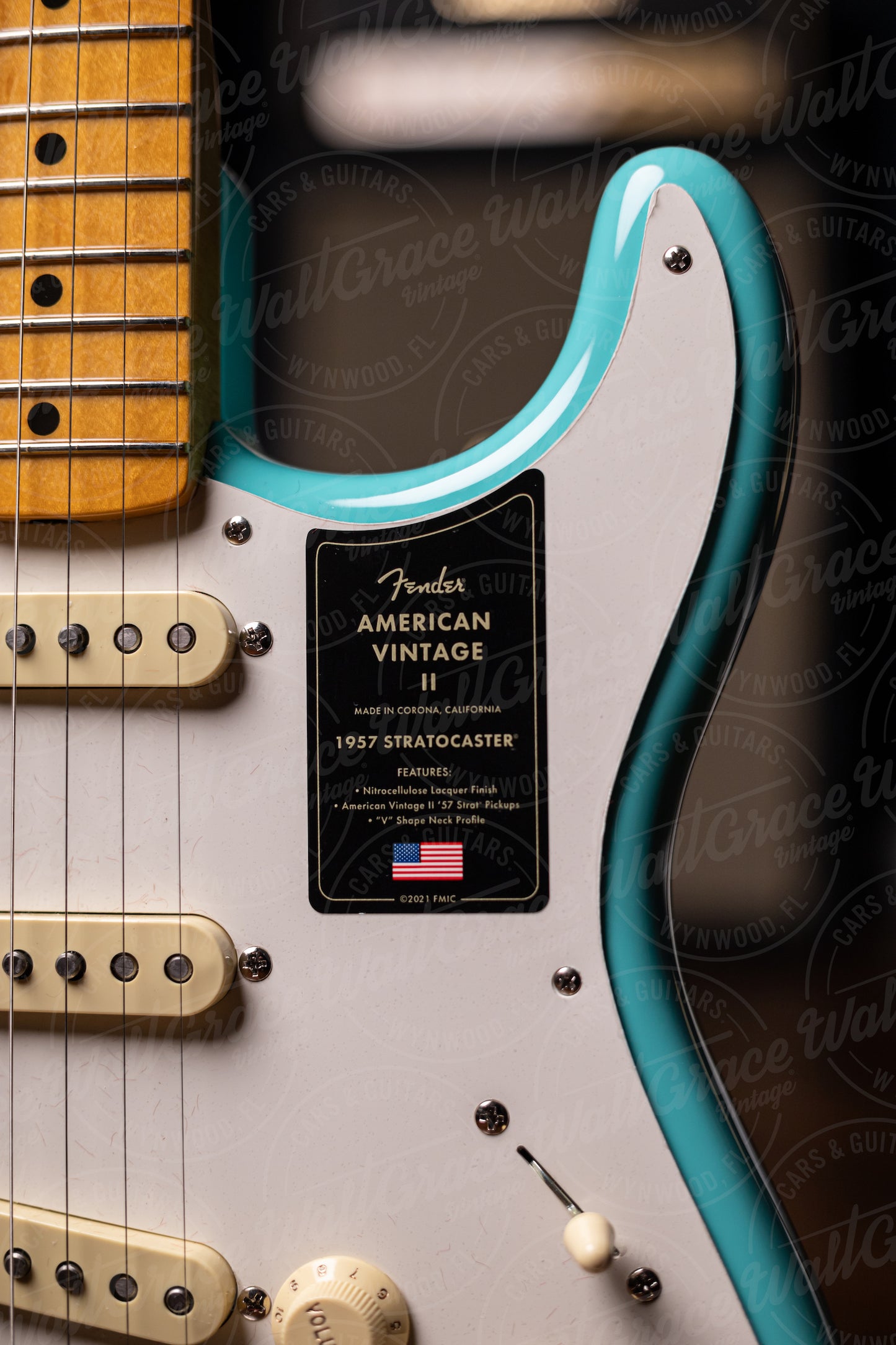 Fender American Vintage II '57 Stratocaster Electric Guitar  - Sea Foam Green
