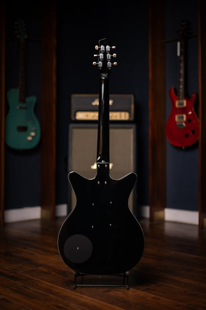 Danelectro PB Special Semi-Hollow Electric Guitar - Black With Black Knobs