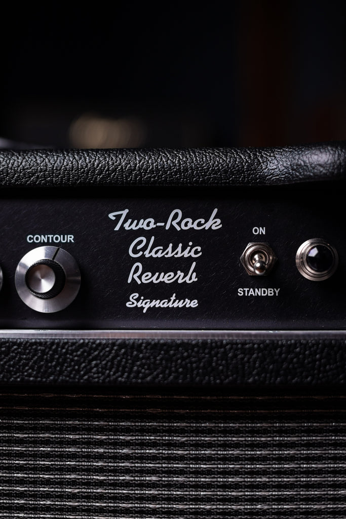 PRE-ORDER! Two-Rock Classic Reverb Signature 40-watt 1x12 Combo - Silver Chassis, Black Bronco, Black Chassis, Silver Thread Cloth, Black Piping, Silver Knobs