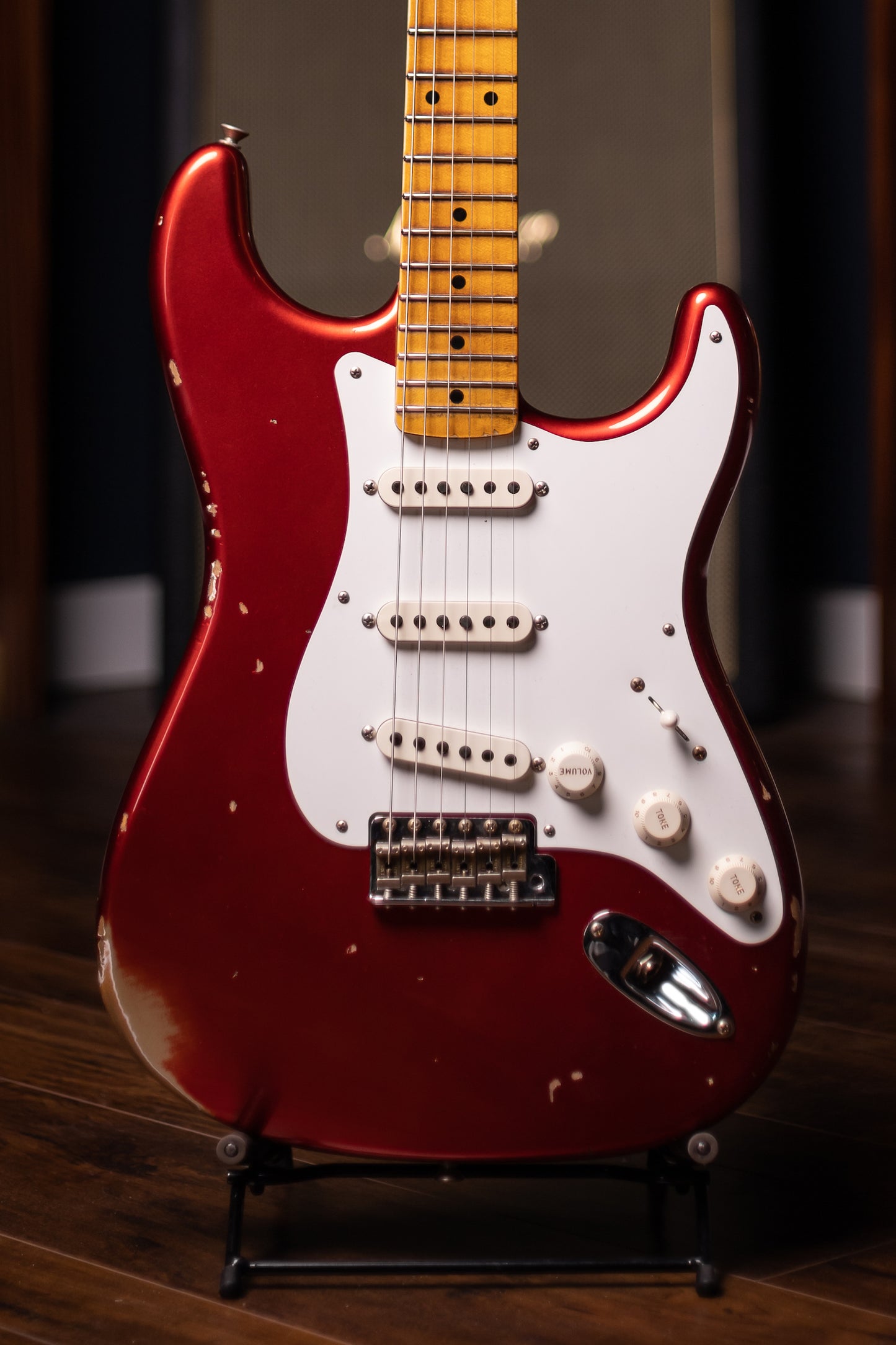 Used 2023 Fender Custom Shop '58 Stratocaster Relic Electric Guitar - Faded Aged Candy Apple Red