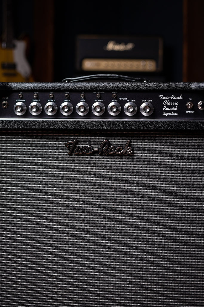 PRE-ORDER! Two-Rock Classic Reverb Signature 40-watt 1x12” Silver Chassis, Black Bronco, Black Chassis, Silver Thread Cloth, Black Piping, Silver Knobs - Combo Amp