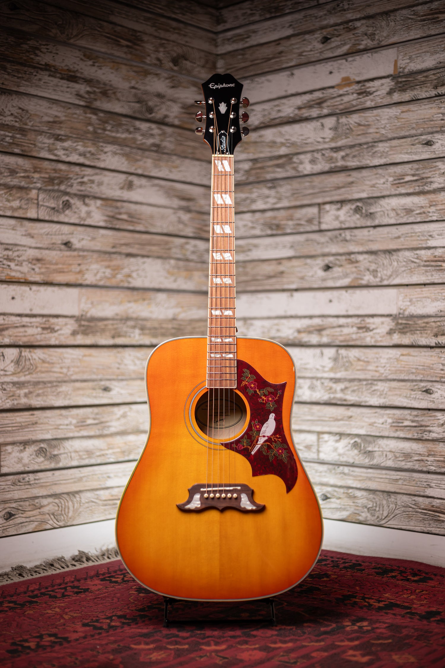 Epiphone Dove Studio Acoustic-Electric Guitar - Violin Burst