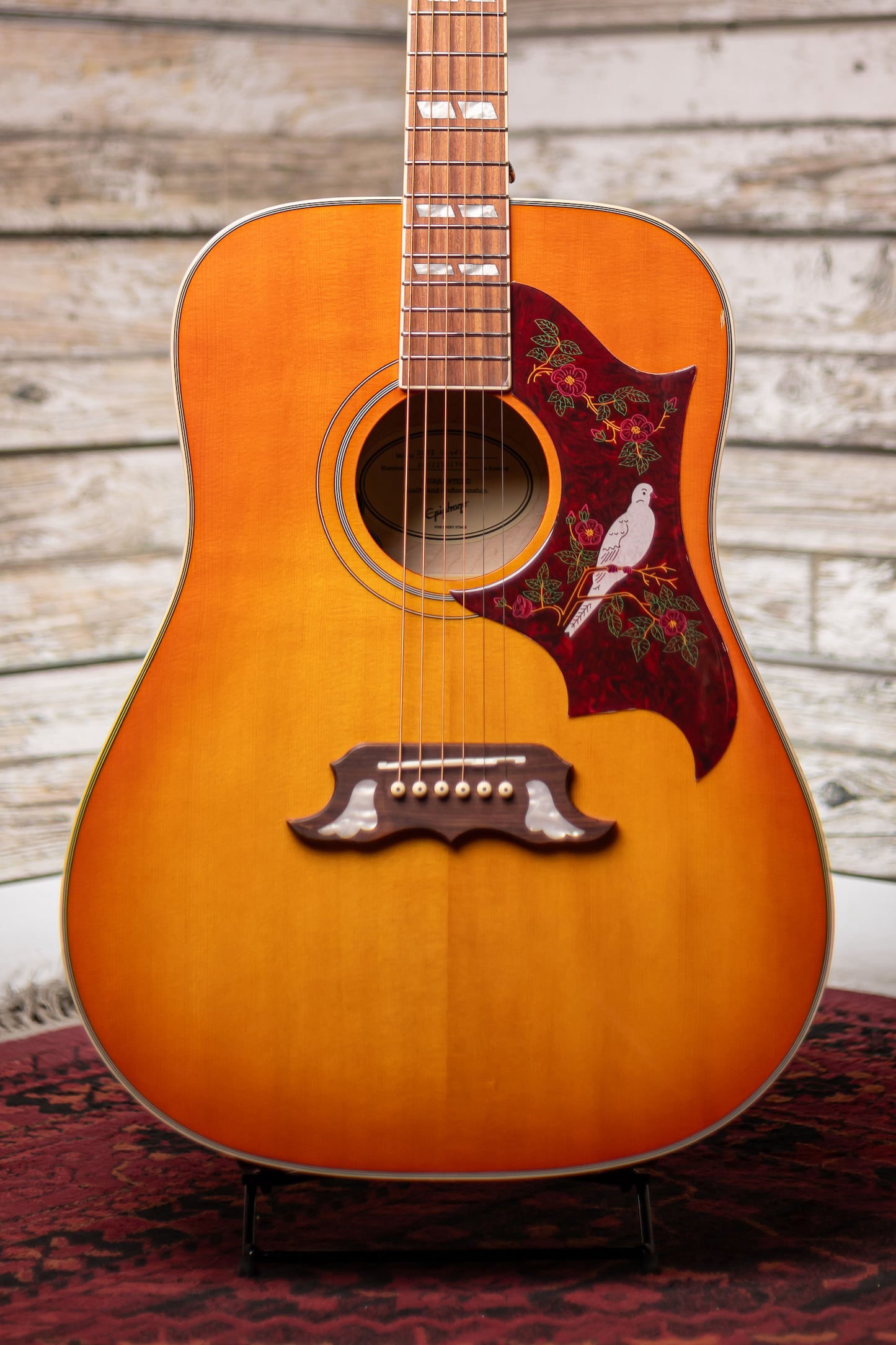 Epiphone Dove Studio Acoustic-Electric Guitar - Violin Burst