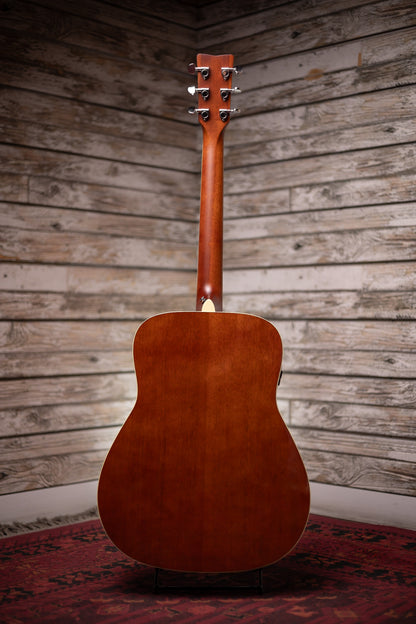 Yamaha FG-TA TransAcoustic Acoustic-Electric Dreadnought Guitar - Vintage Tint