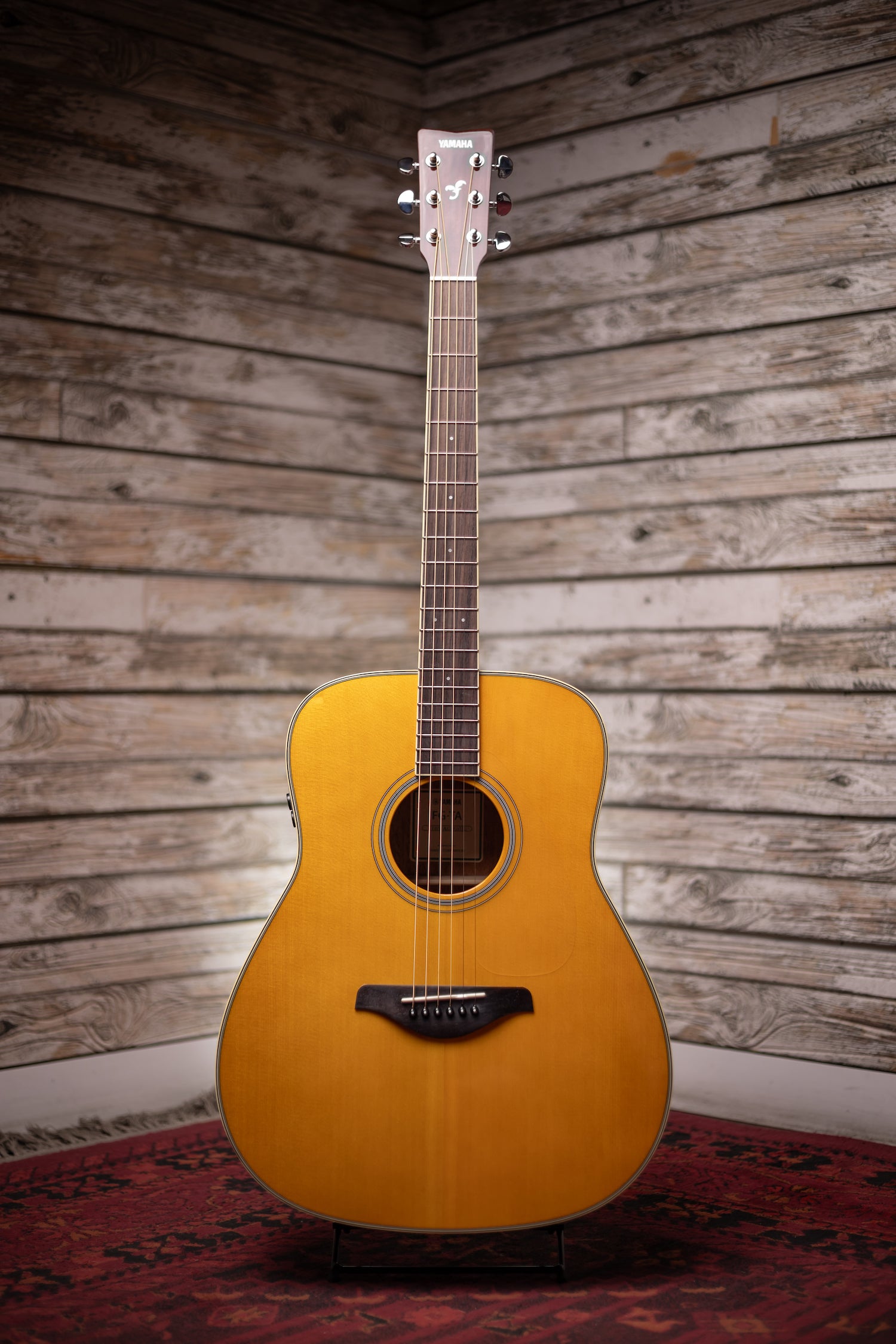 Yamaha FG-TA TransAcoustic Acoustic-Electric Dreadnought Guitar - Vintage Tint