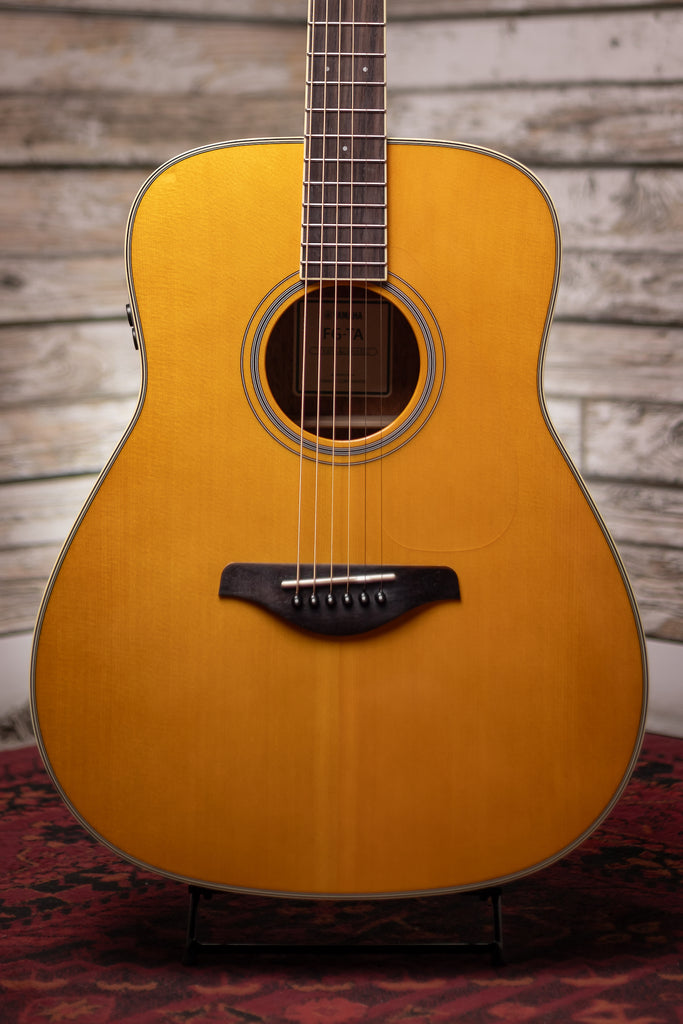 Yamaha FG-TA TransAcoustic Acoustic-Electric Dreadnought Guitar - Vintage Tint
