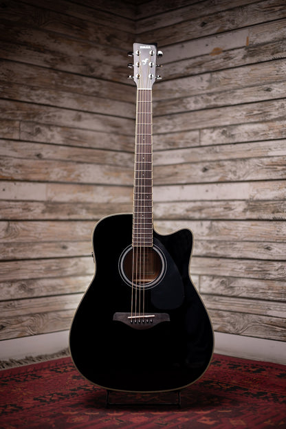 Yamaha FGC-TA TransAcoustic Guitar - Black