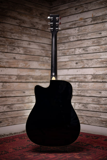 Yamaha FGC-TA TransAcoustic Guitar - Black