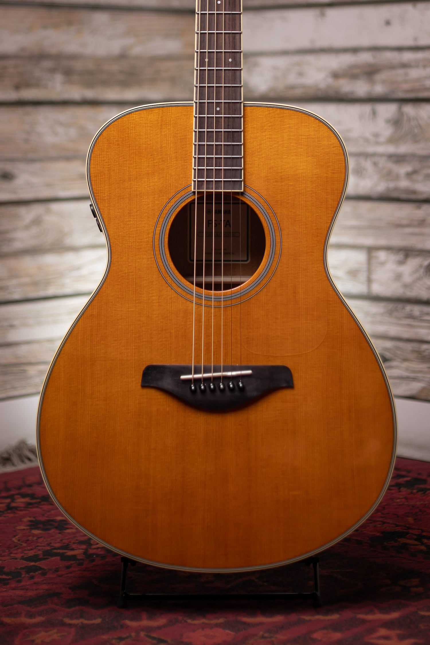 Yamaha FS-TA TransAcoustic Acoustic-Electric Concert Guitar - Vintage Tint