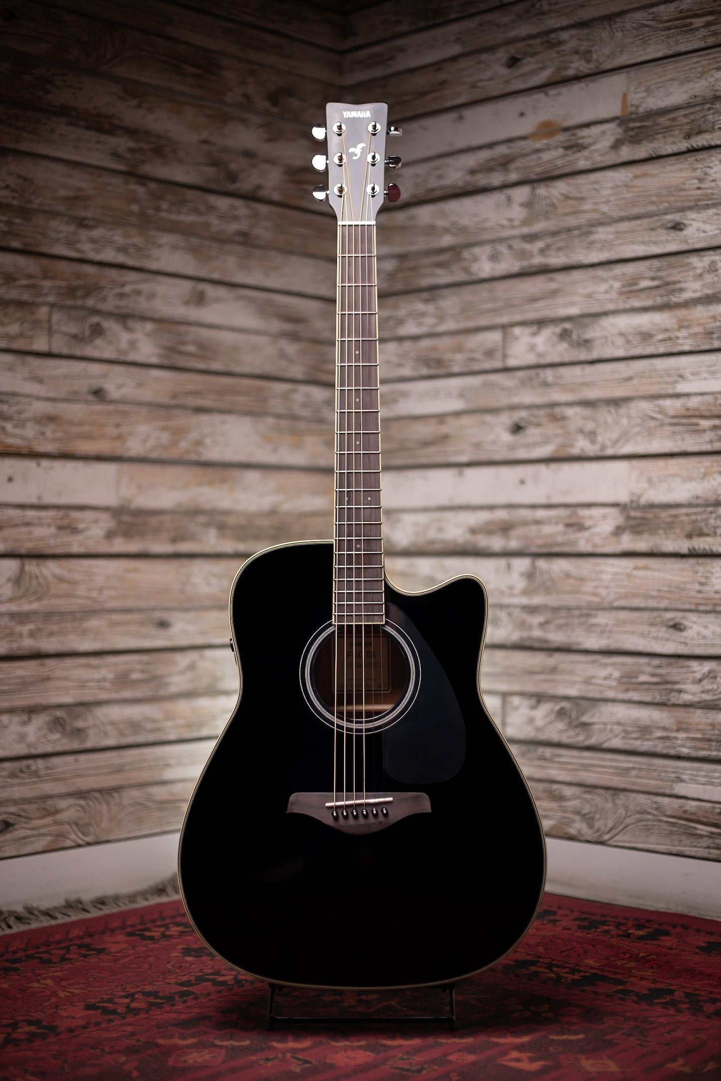 Yamaha FGC-TA TransAcoustic Guitar - Black