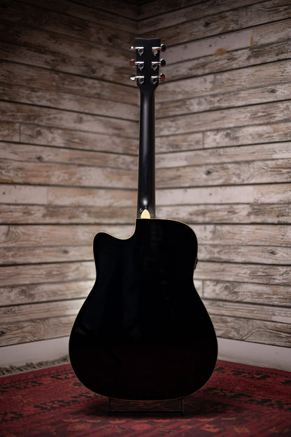 Yamaha FGC-TA TransAcoustic Guitar - Black