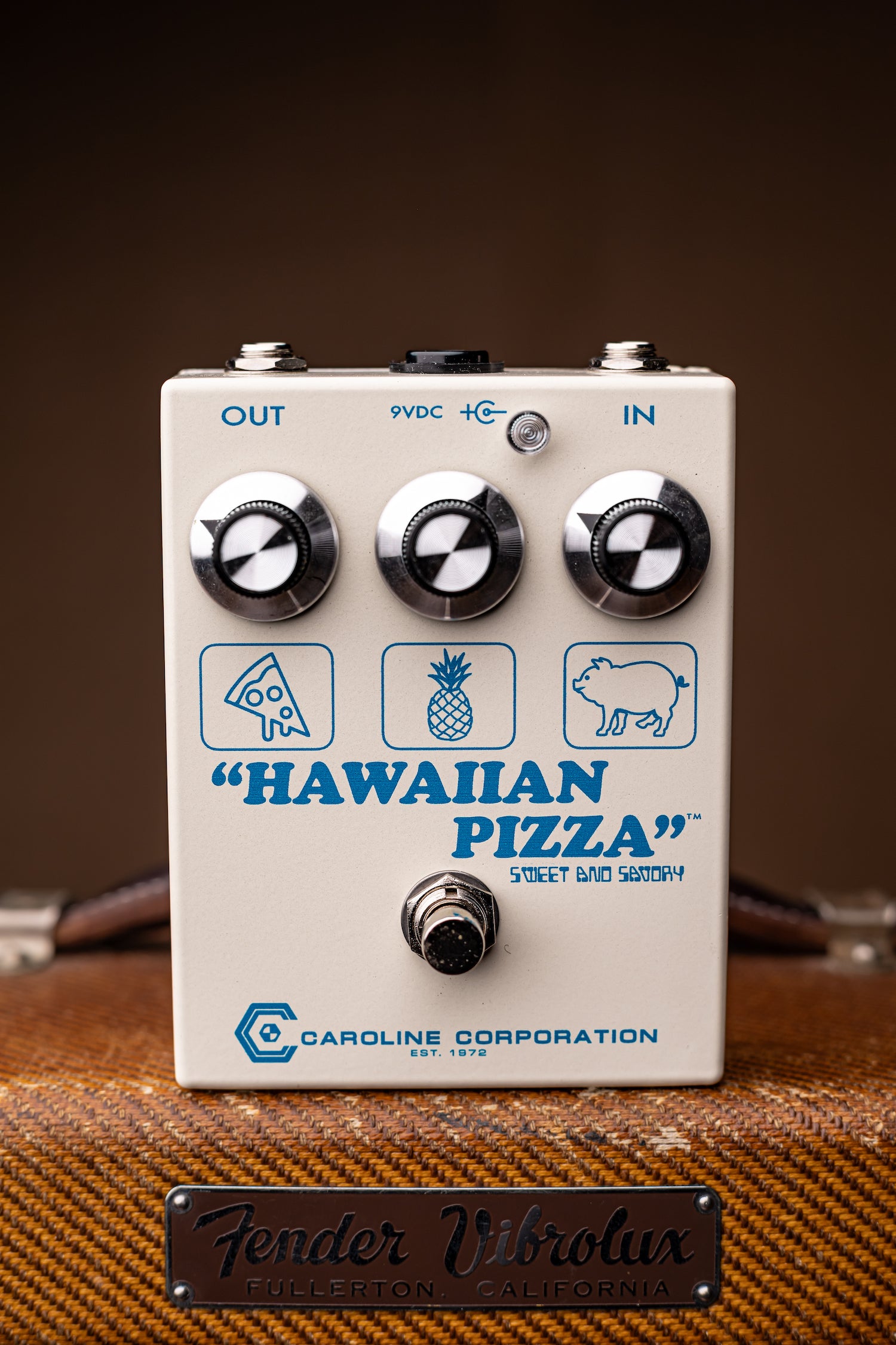 Caroline Guitar Company Hawaiian Pizza Sweet and Savory Fuzz Pedal