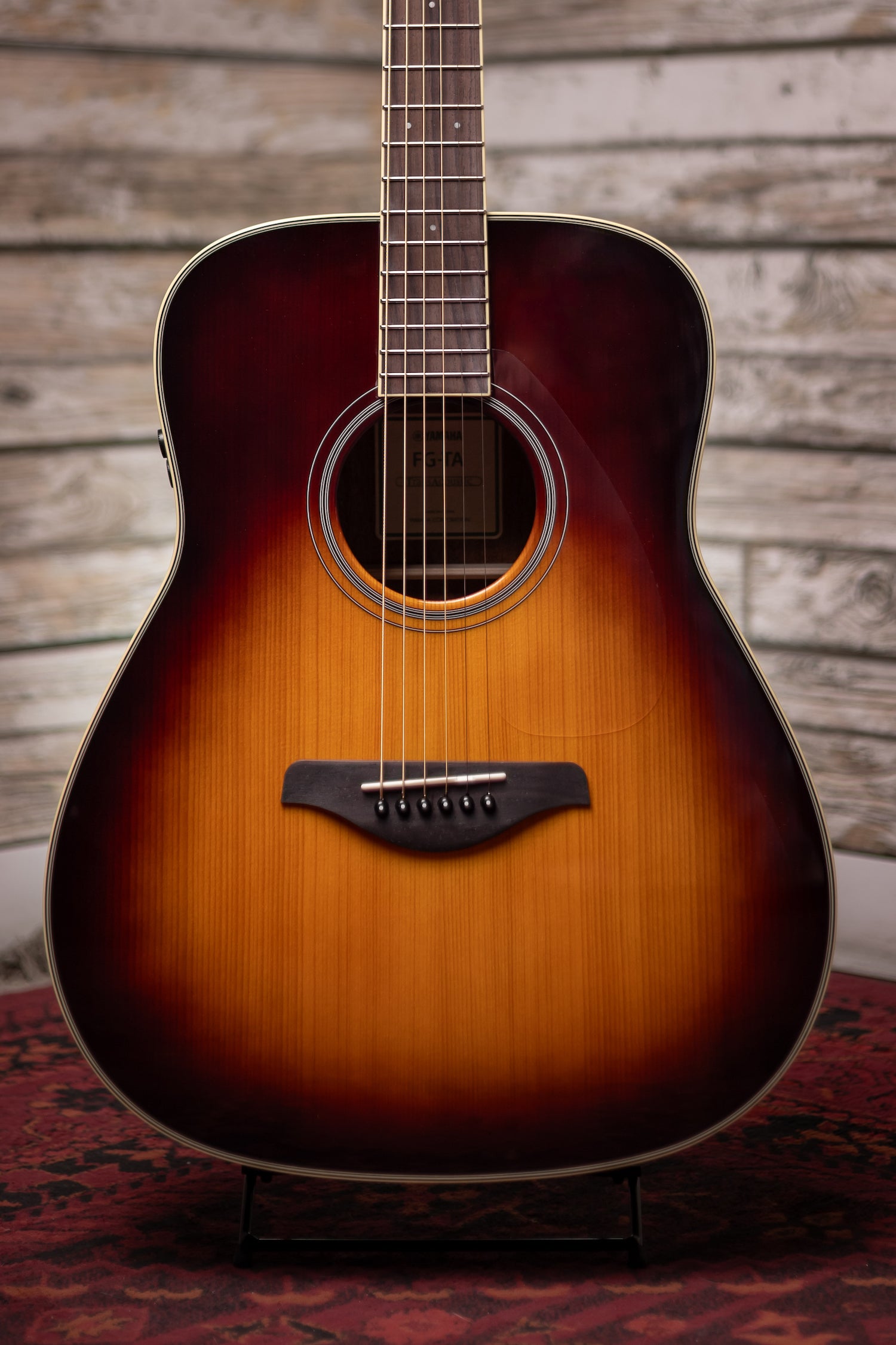 Yamaha FG-TA TransAcoustic Dreadnought Guitar - Brown Sunburst