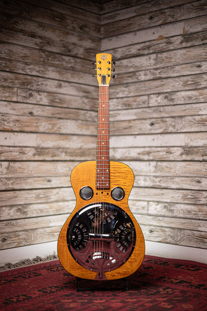 Epiphone Dobro Hound Dog Round Neck Resonator - Vintage Brown