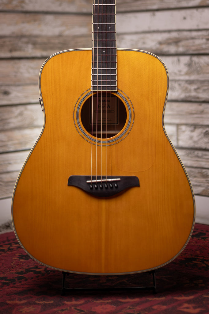 Yamaha FG-TA TransAcoustic Acoustic-Electric Dreadnought Guitar - Vintage Tint