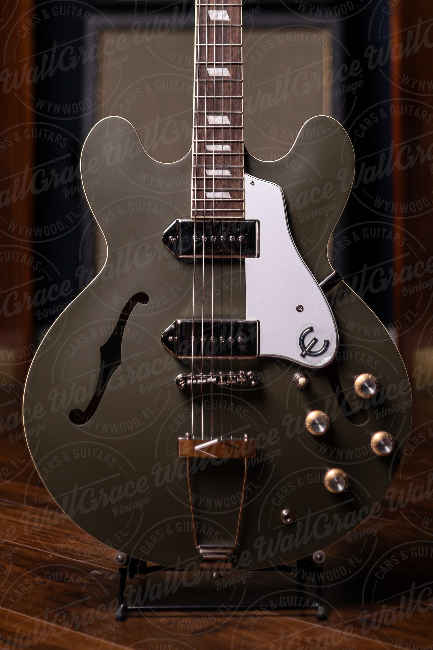 Epiphone Casino Worn Electric Guitar - Worn Olive Drab