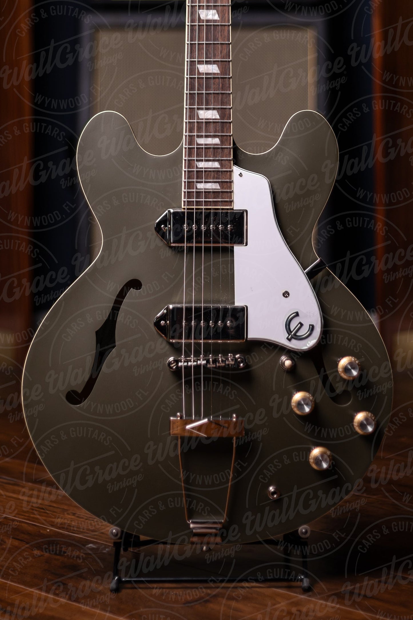 Epiphone Casino Worn Electric Guitar - Worn Olive Drab