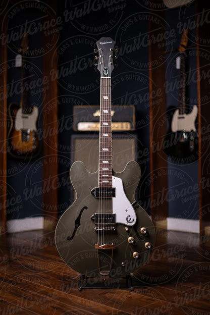 Epiphone Casino Worn Electric Guitar - Worn Olive Drab