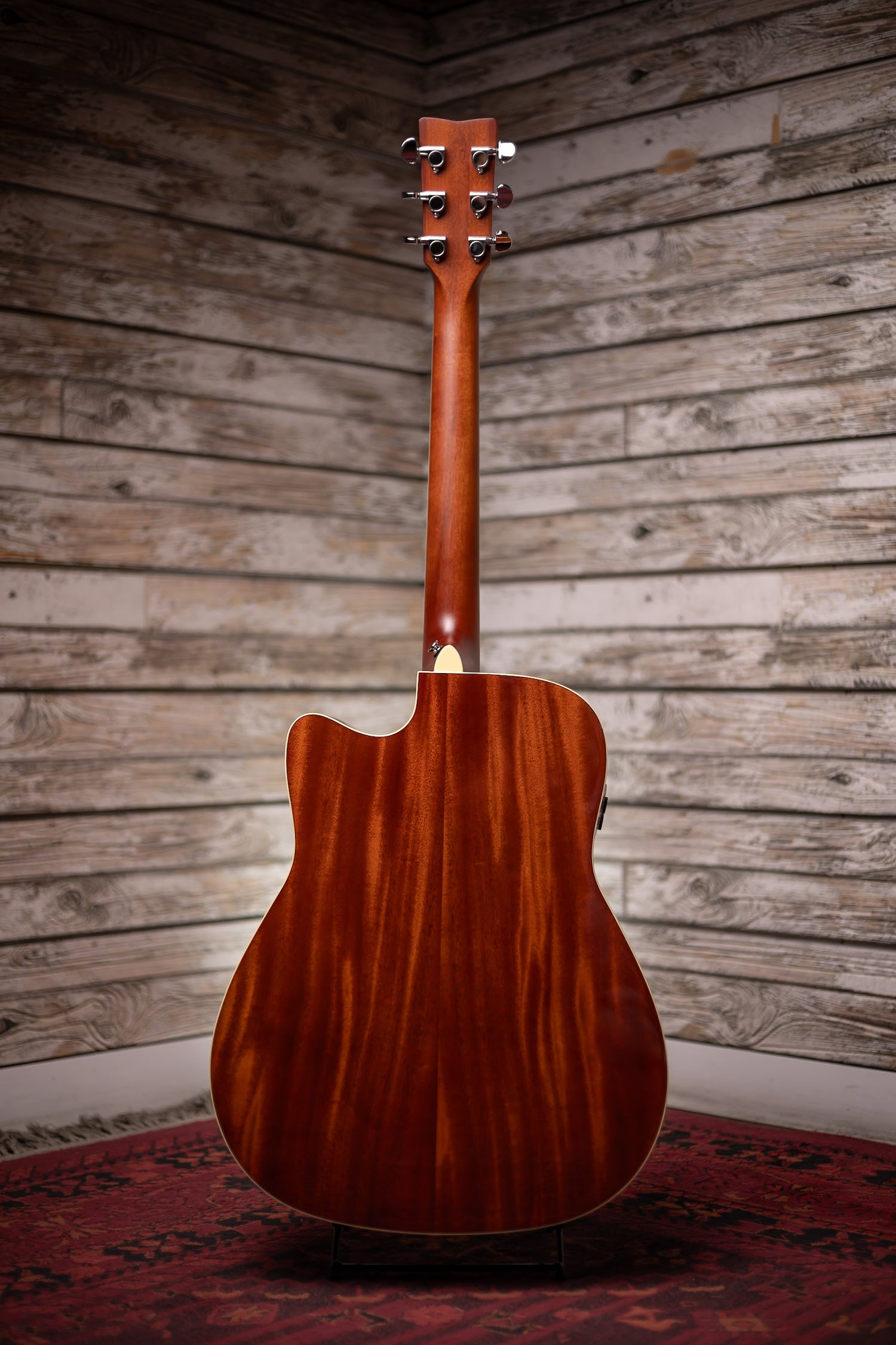 Yamaha FGC-TA TransAcoustic Dreadnought Acoustic-Electric Guitar - Brown Sunburst