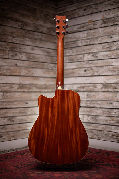 Yamaha FGC-TA TransAcoustic Dreadnought Acoustic-Electric Guitar - Brown Sunburst