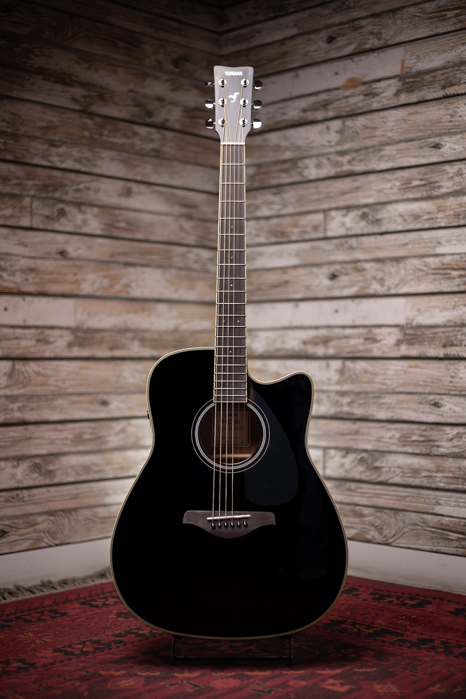 Yamaha FGC-TA TransAcoustic Guitar - Black