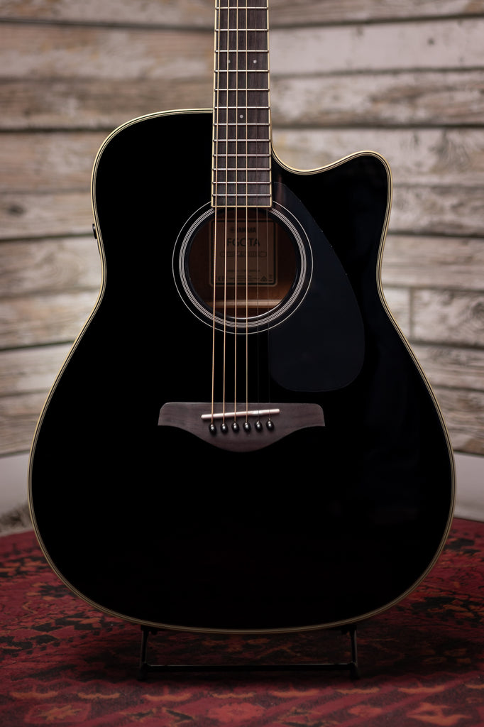 Yamaha FGC-TA TransAcoustic Guitar - Black