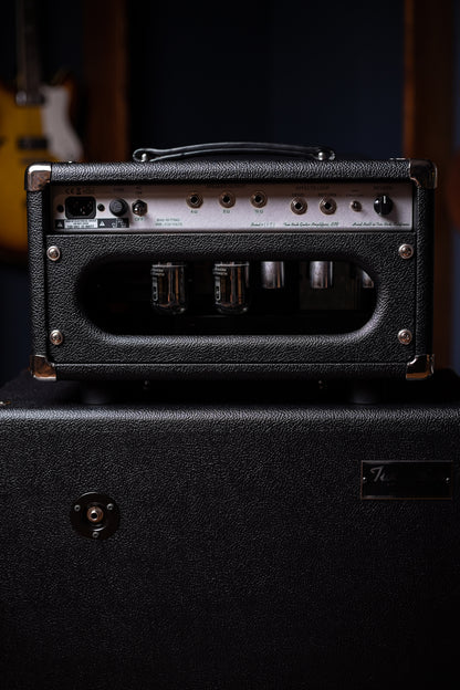 Two-Rock Studio Signature 35 Watt Tube Head and 12-65B 1x12 Extension Cabinet - Black Bronco, Black Silver, Silver Black Matrix Cloth, Silver Knobs, Black Pipping