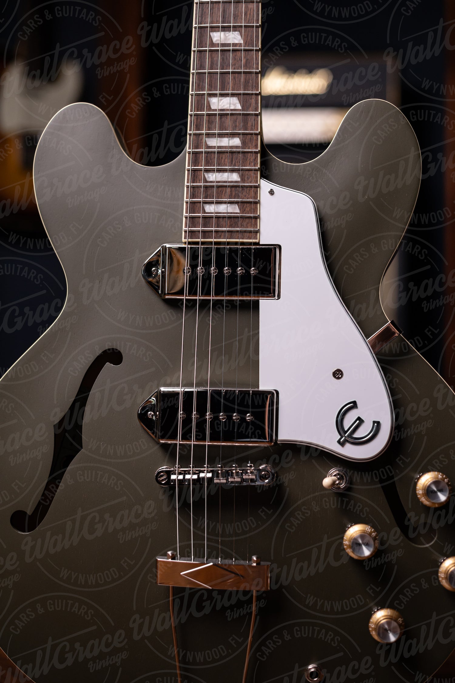 Epiphone Casino Worn Electric Guitar - Worn Olive Drab