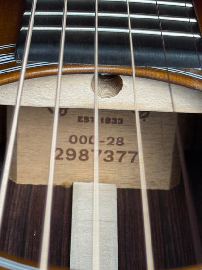 2025 Martin 000-28 1935 Sunburst Acoustic Guitar