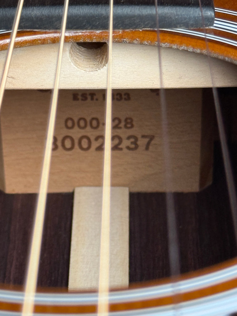 2025 Martin 000-28 1935 Acoustic Guitar - Sunburst