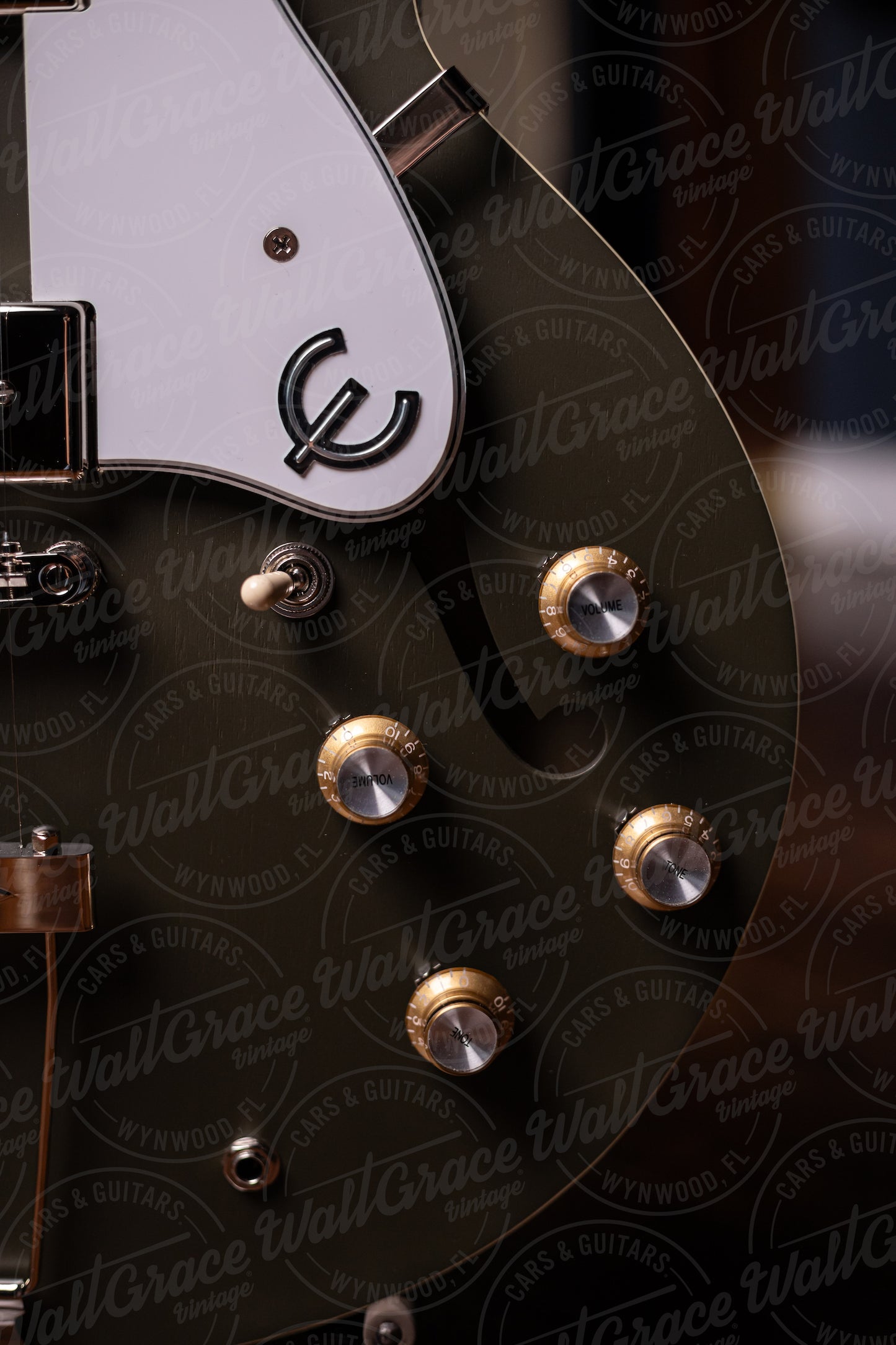 Epiphone Casino Worn Electric Guitar - Worn Olive Drab