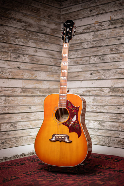 Epiphone Dove Studio Acoustic-Electric Guitar - Violin Burst