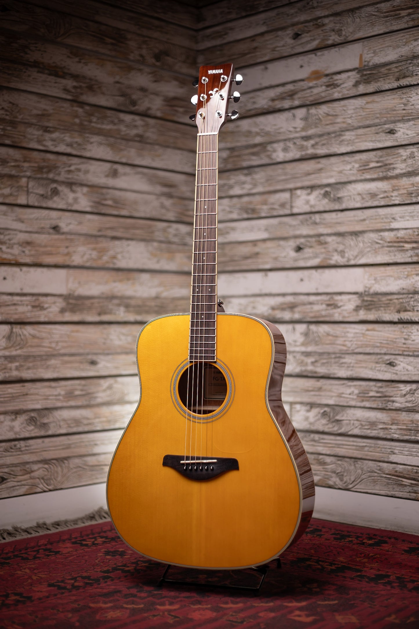 Yamaha FG-TA TransAcoustic Acoustic-Electric Dreadnought Guitar - Vintage Tint