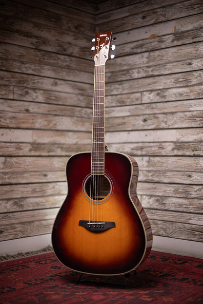 Yamaha FG-TA TransAcoustic Dreadnought Guitar - Brown Sunburst