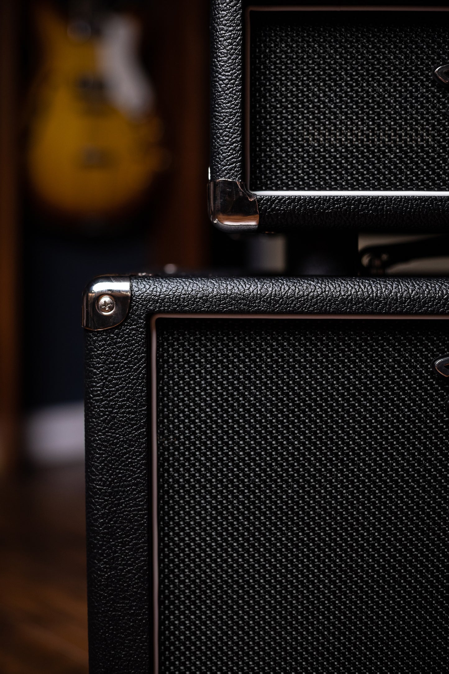 Two-Rock Studio Signature 35 Watt Tube Head and 12-65B 1x12 Extension Cabinet - Black Bronco, Black Silver, Silver Black Matrix Cloth, Silver Knobs, Black Pipping