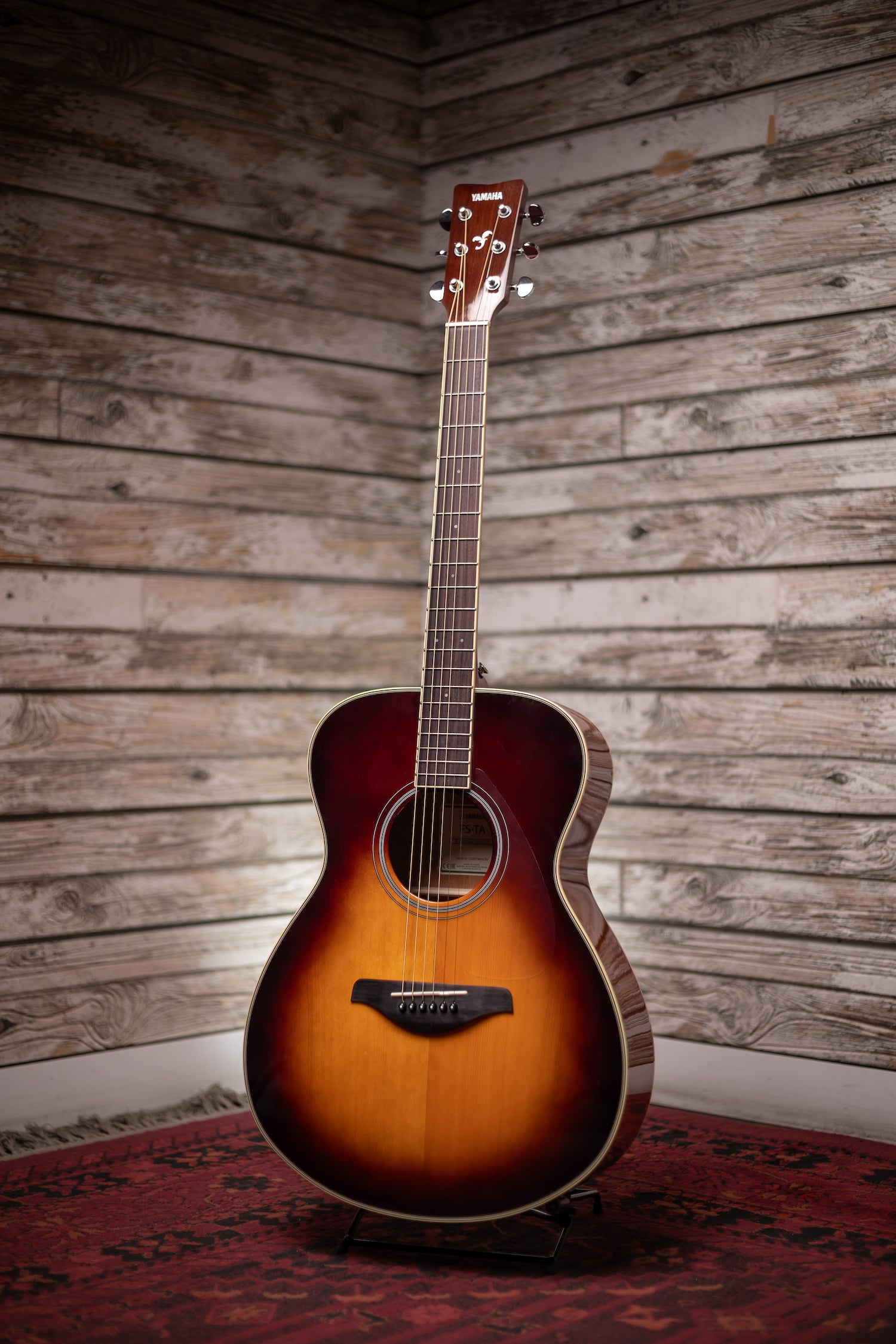 Yamaha FS-TA TransAcoustic Concert Acoustic Guitar - Brown Sunburst
