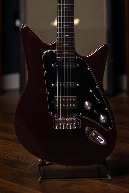 Osvaldo Skyline Six Electric Guitar - Obsidian Red
