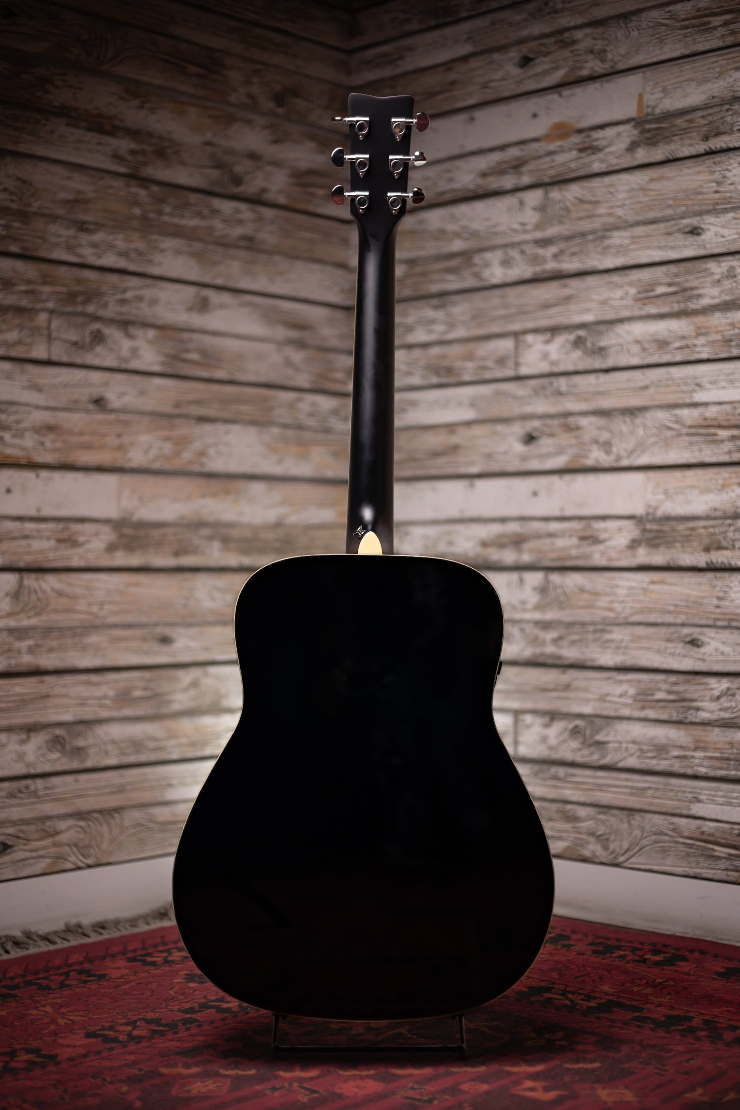Yamaha FG-TA TransAcoustic Dreadnought Guitar - Black