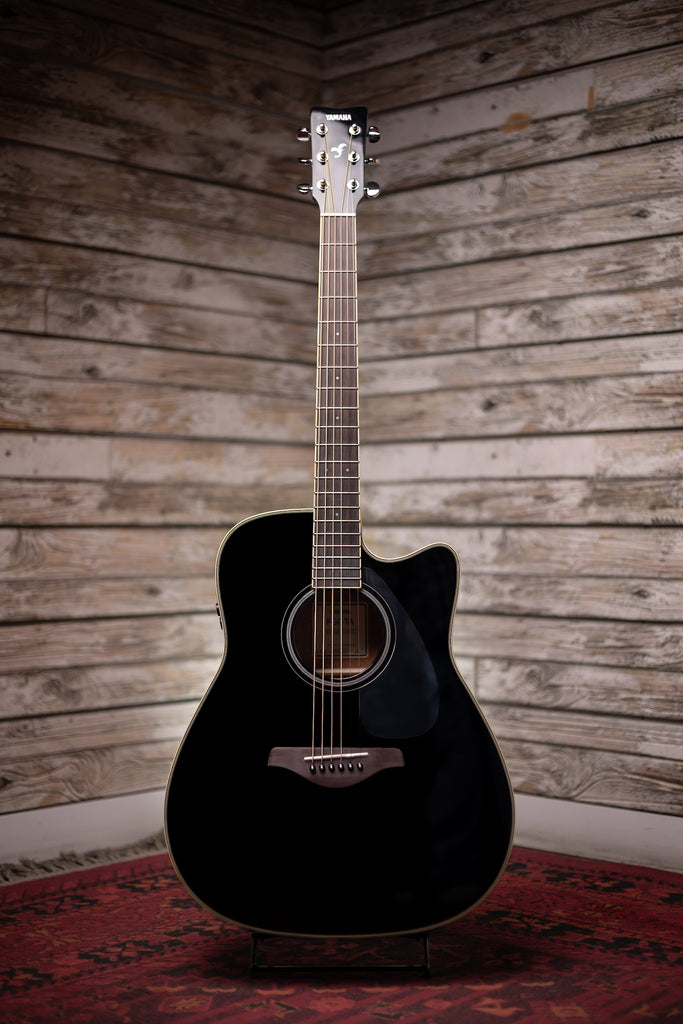 Yamaha FGC-TA TransAcoustic Guitar - Black