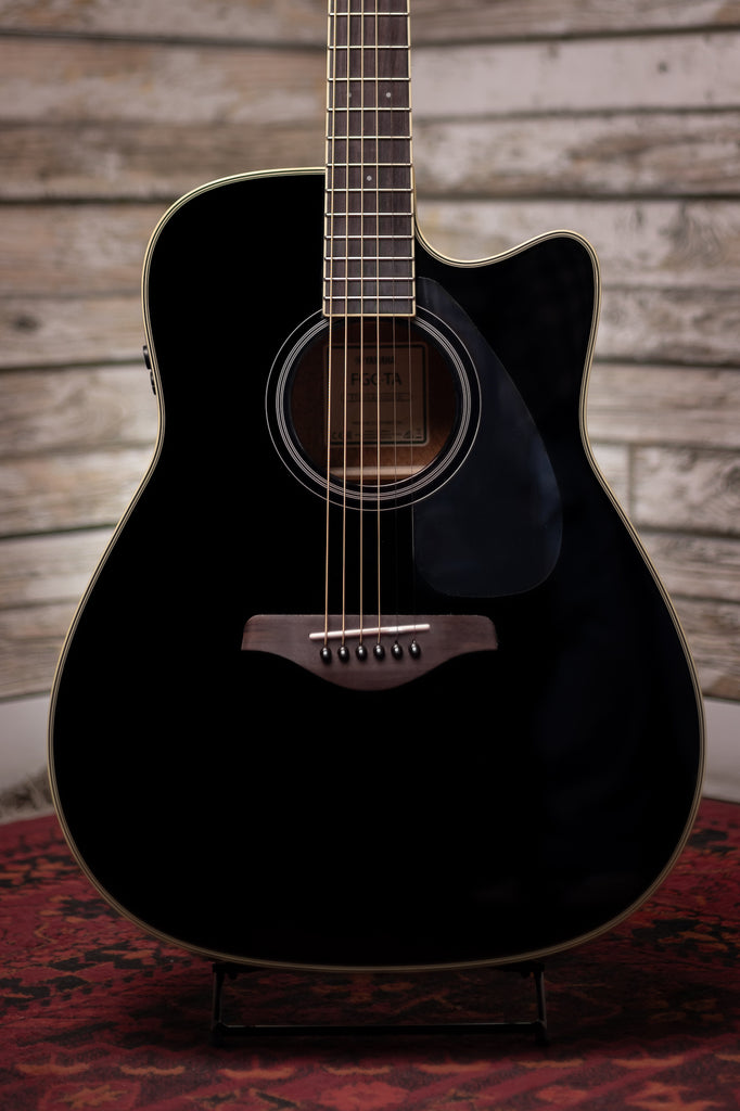 Yamaha FGC-TA TransAcoustic Guitar - Black