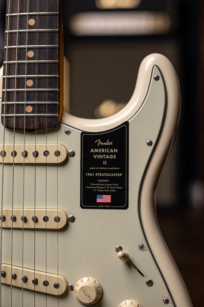 Fender American Vintage II 61 Stratocaster Electric Guitar - Olympic White