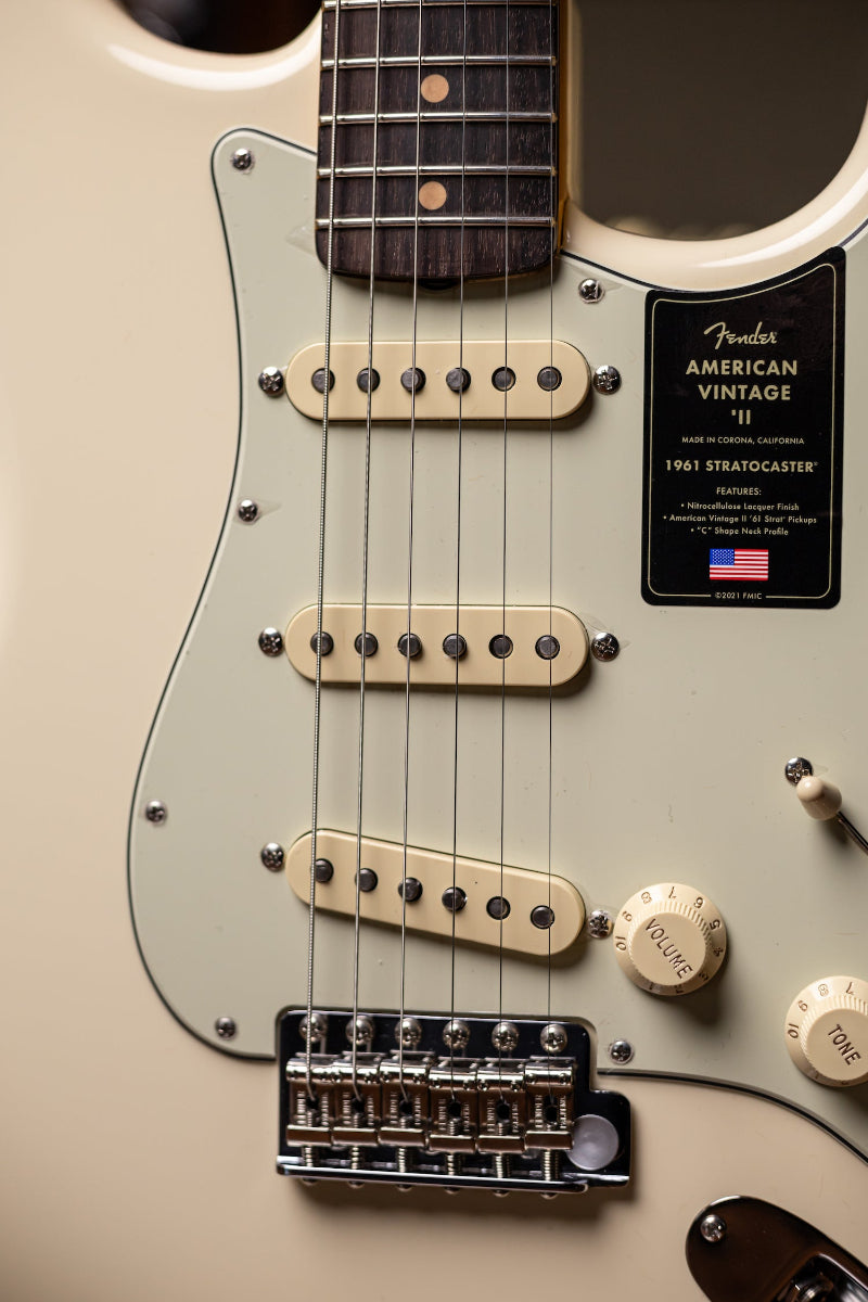 Fender American Vintage II 61 Stratocaster Electric Guitar - Olympic White