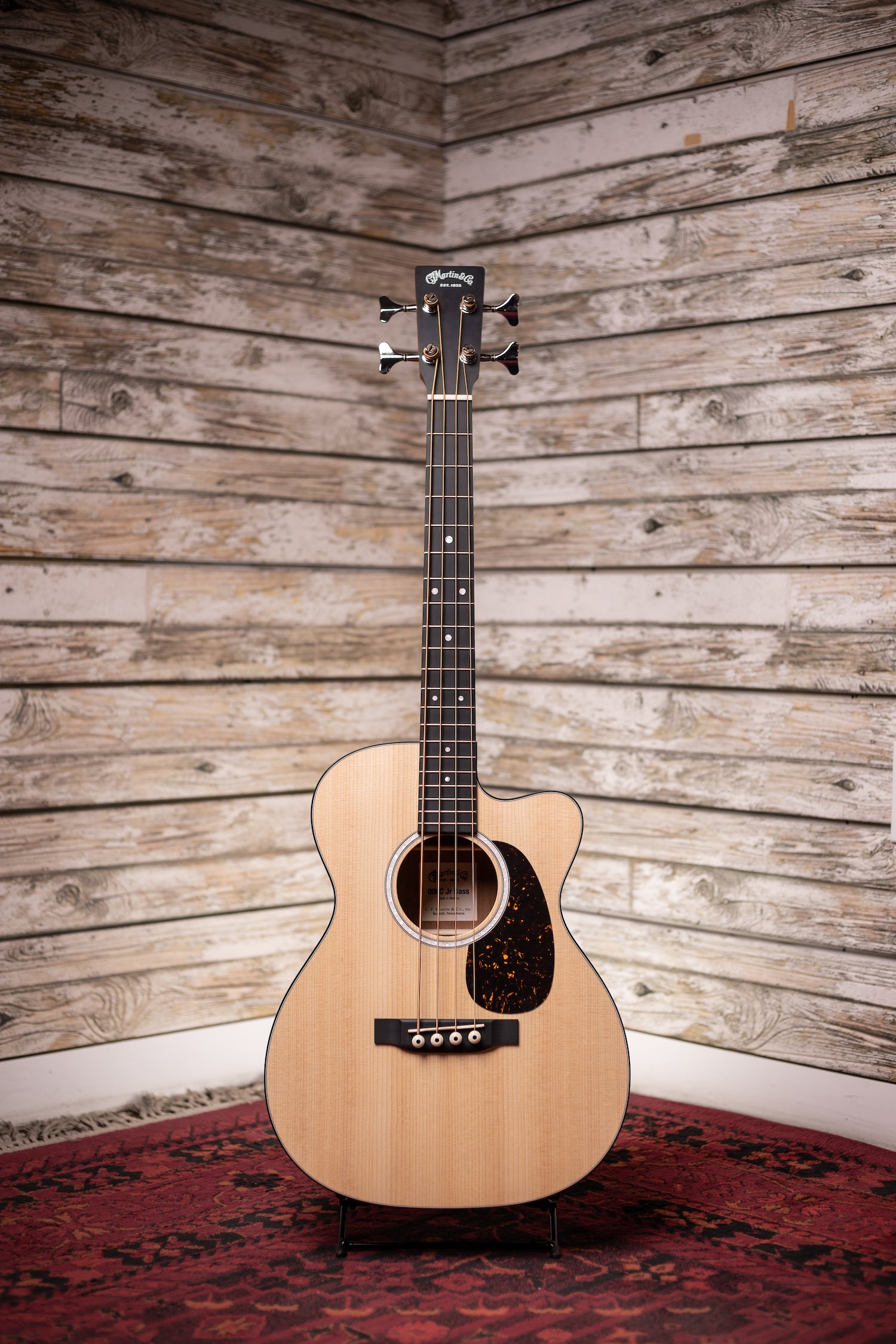 Martin 000CJR-10E Acoustic-Electric Bass Guitar - Natural – Walt